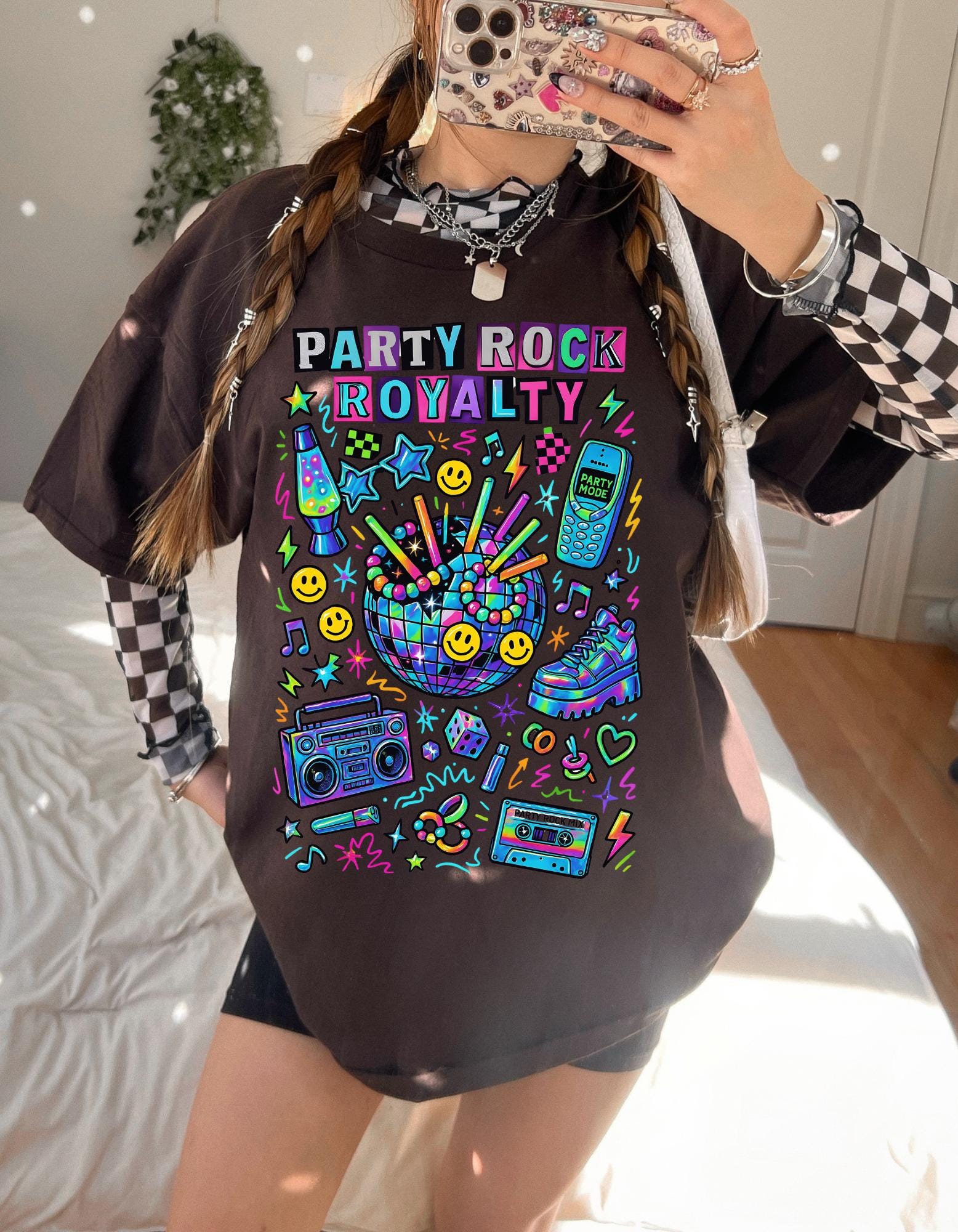 Party Rock Royalty T-Shirt | Retro EDM Dance Music Tee