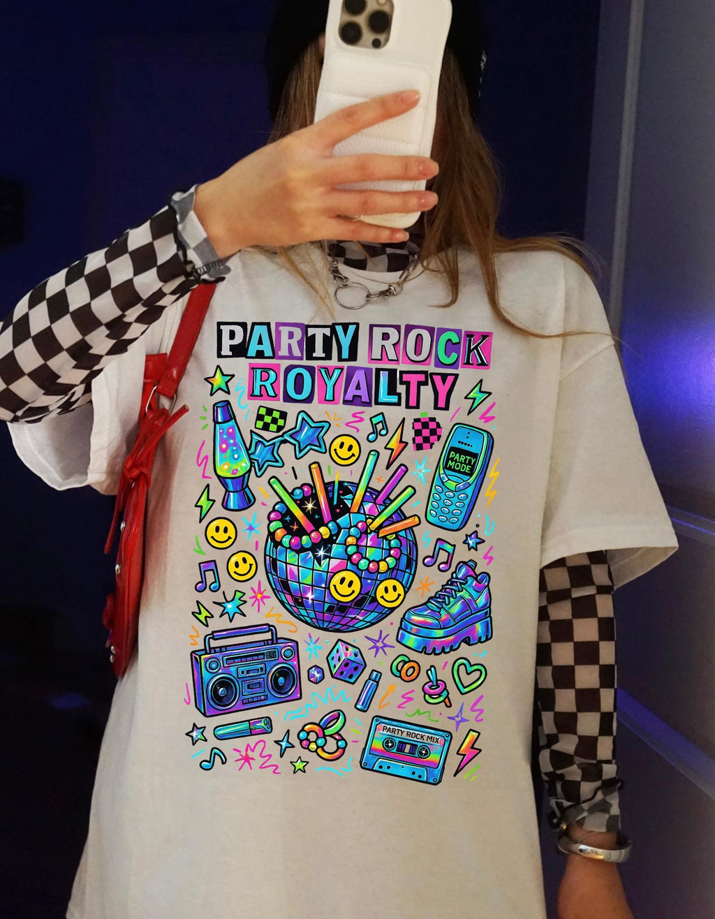 Party Rock Royalty T-Shirt | Retro EDM Dance Music Tee