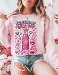 Sweetheart Soda Pop Sweatshirt | Retro Pink Bubbles Crewneck | Kawaii Valentine Gift