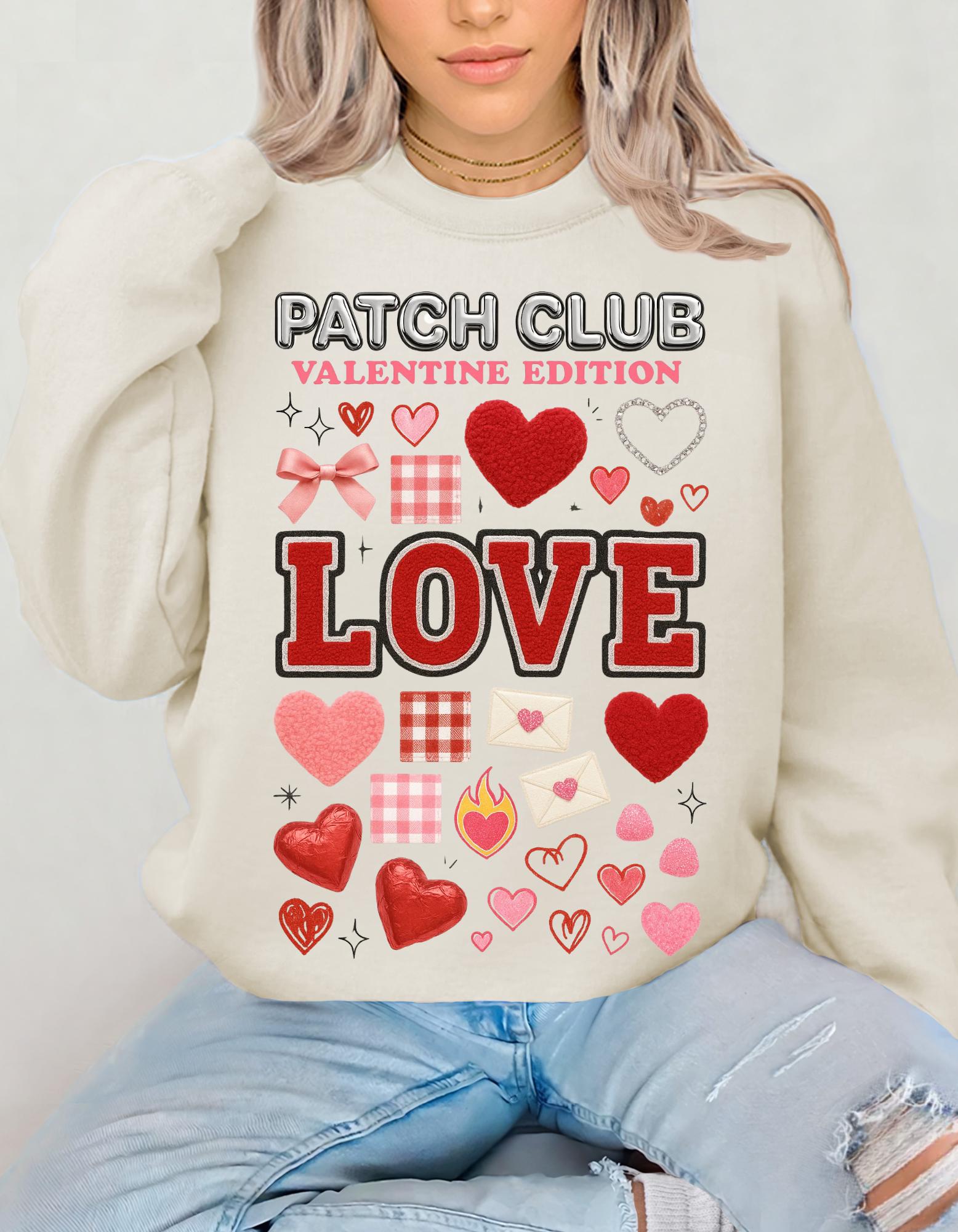 Valentine's Day Crewneck Sweatshirt | Patch Club Love Edition