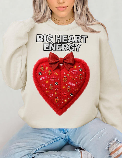Big Heart Energy Crewneck | Valentine's Day Graphic Pullover