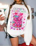 Cupid's Candy Mix Sweatshirt | Valentine's Heart Candy Jar Design