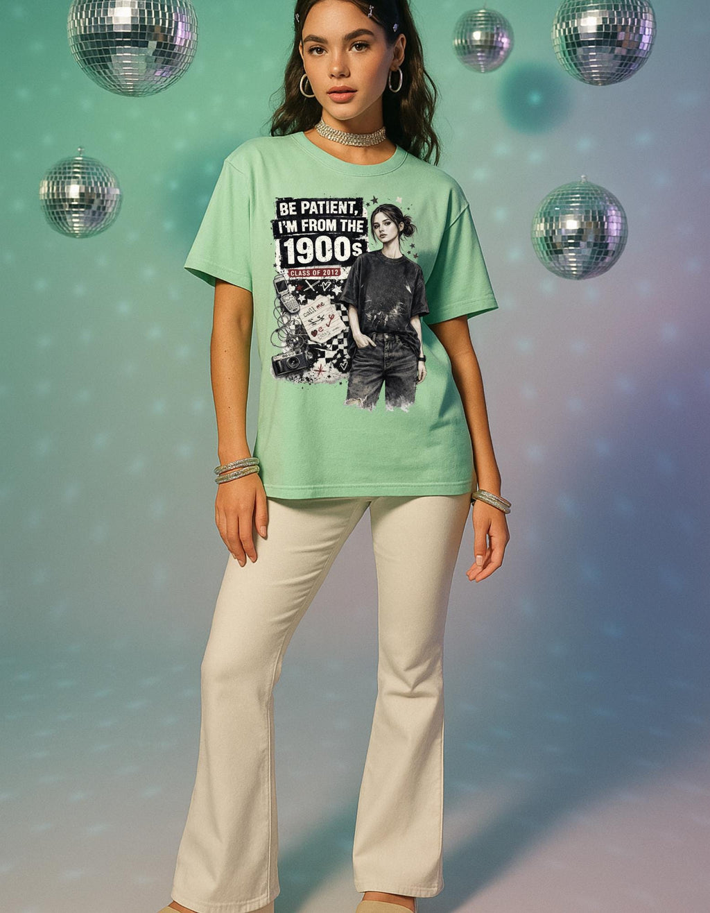 Be Patient I'm From The 1900s T-Shirt | Vintage Girl Graphic Tee