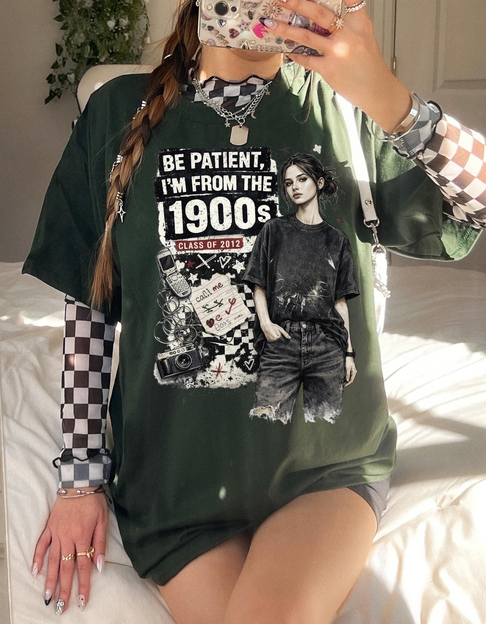 Be Patient I'm From The 1900s T-Shirt | Vintage Girl Graphic Tee