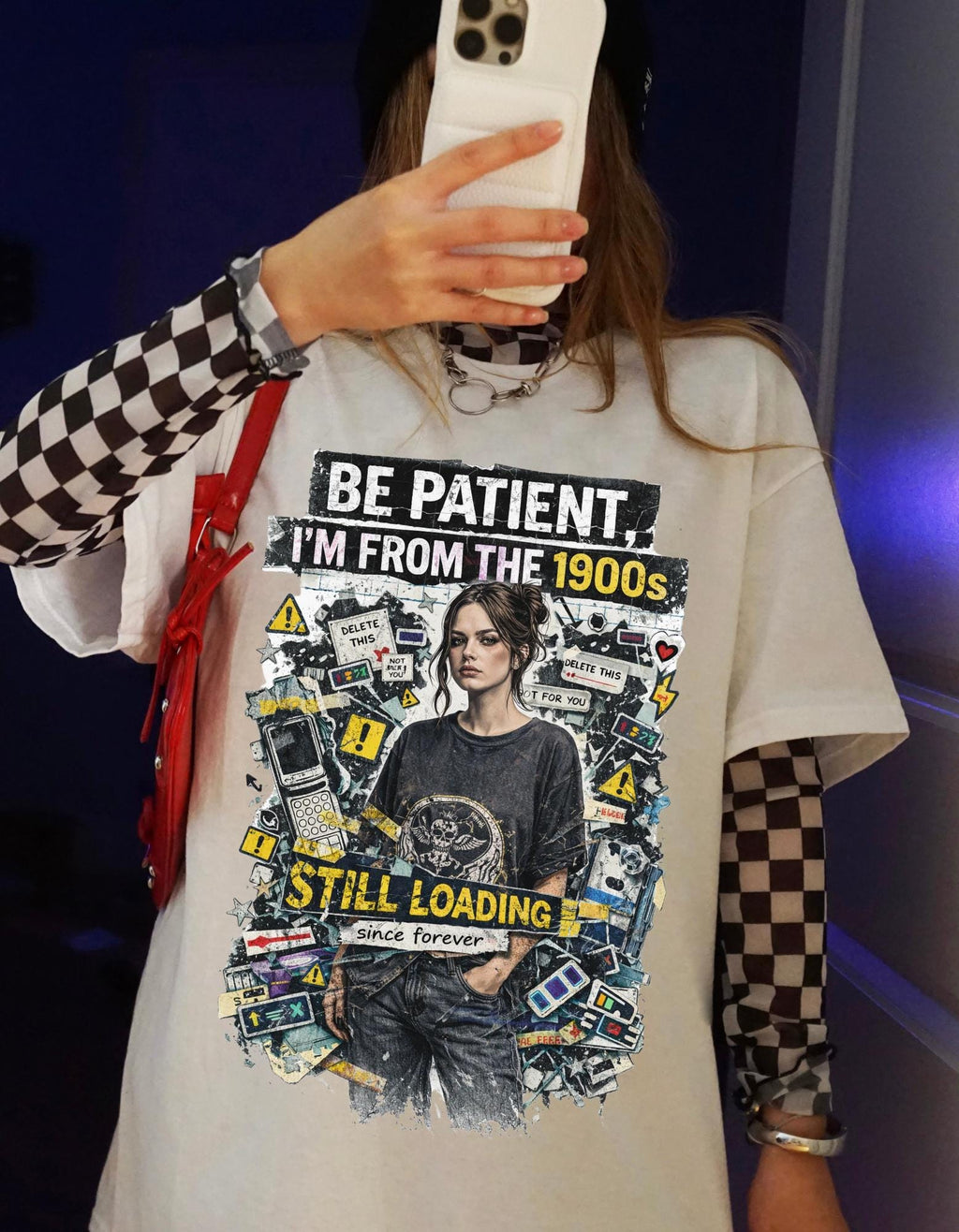 Be Patient I'm From The 1900s Still Loading T-Shirt | Retro Tech Nostalgia