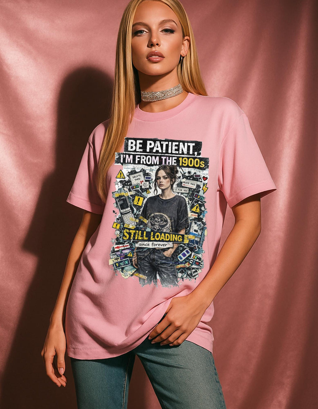 Be Patient I'm From The 1900s Still Loading T-Shirt | Retro Tech Nostalgia