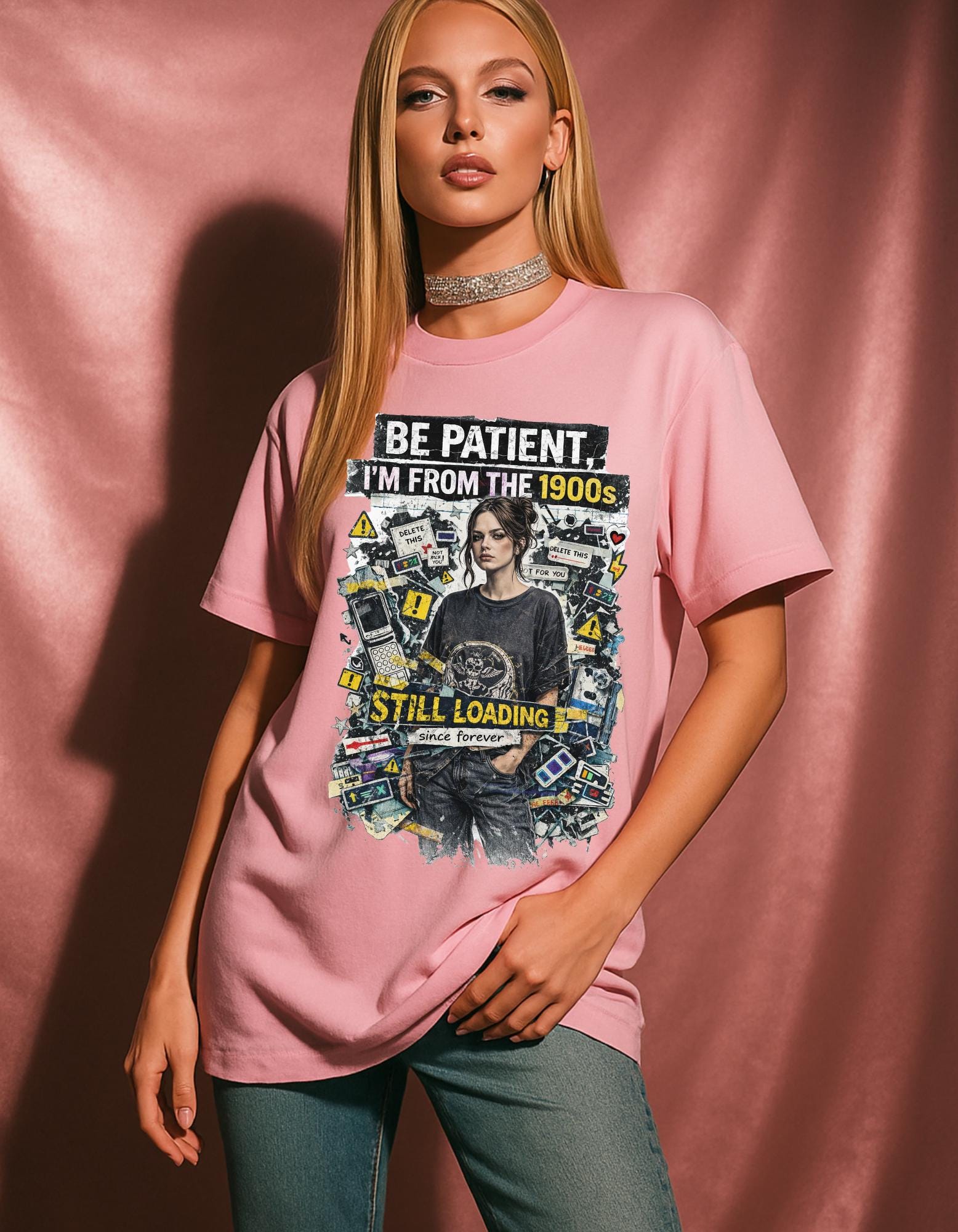 Be Patient I'm From The 1900s Still Loading T-Shirt | Retro Tech Nostalgia