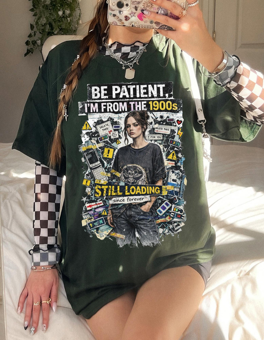 Be Patient I'm From The 1900s Still Loading T-Shirt | Retro Tech Nostalgia