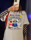 Girls Gone Offline T-Shirt | Gaming Helmet Cartoon, Refresh Failed Design