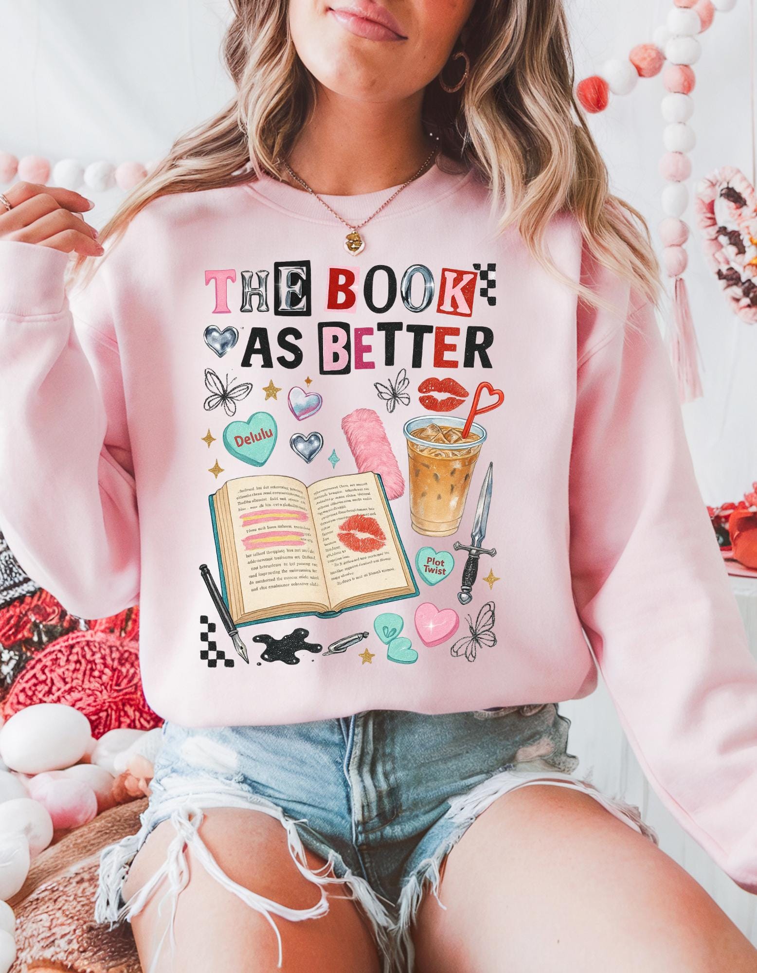 The Book Was Better Sweatshirt | Bookish Reading Coffee Lover Literary Gift