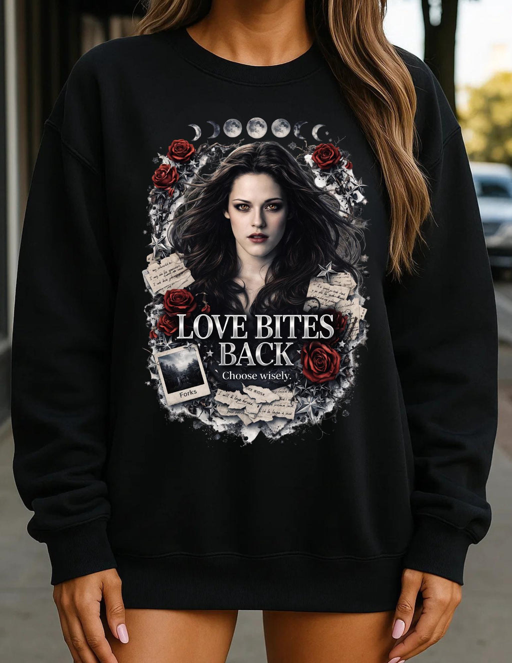 Vampire Sweatshirt: Gothic Y2K Dark Romance Gift