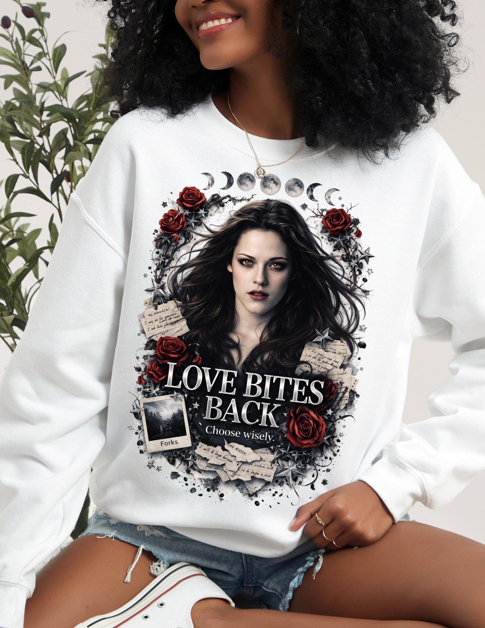 Vampire Sweatshirt: Gothic Y2K Dark Romance Gift