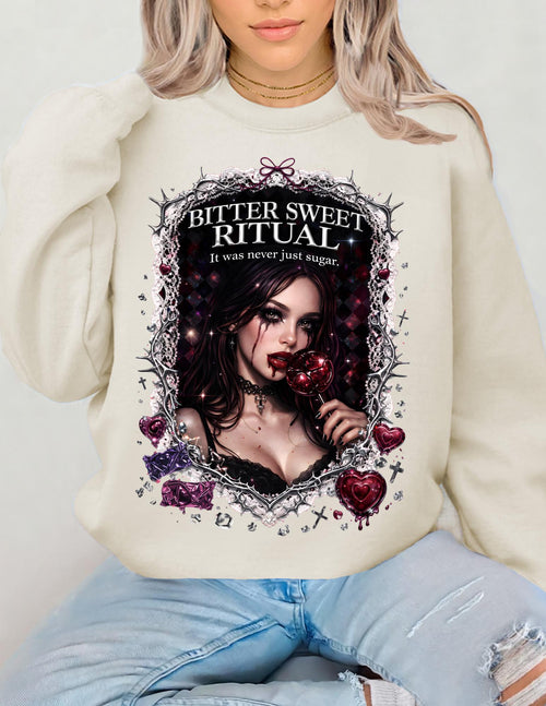 Bitter Sweet Ritual Vamp Candy Crewneck Sweatshirt
