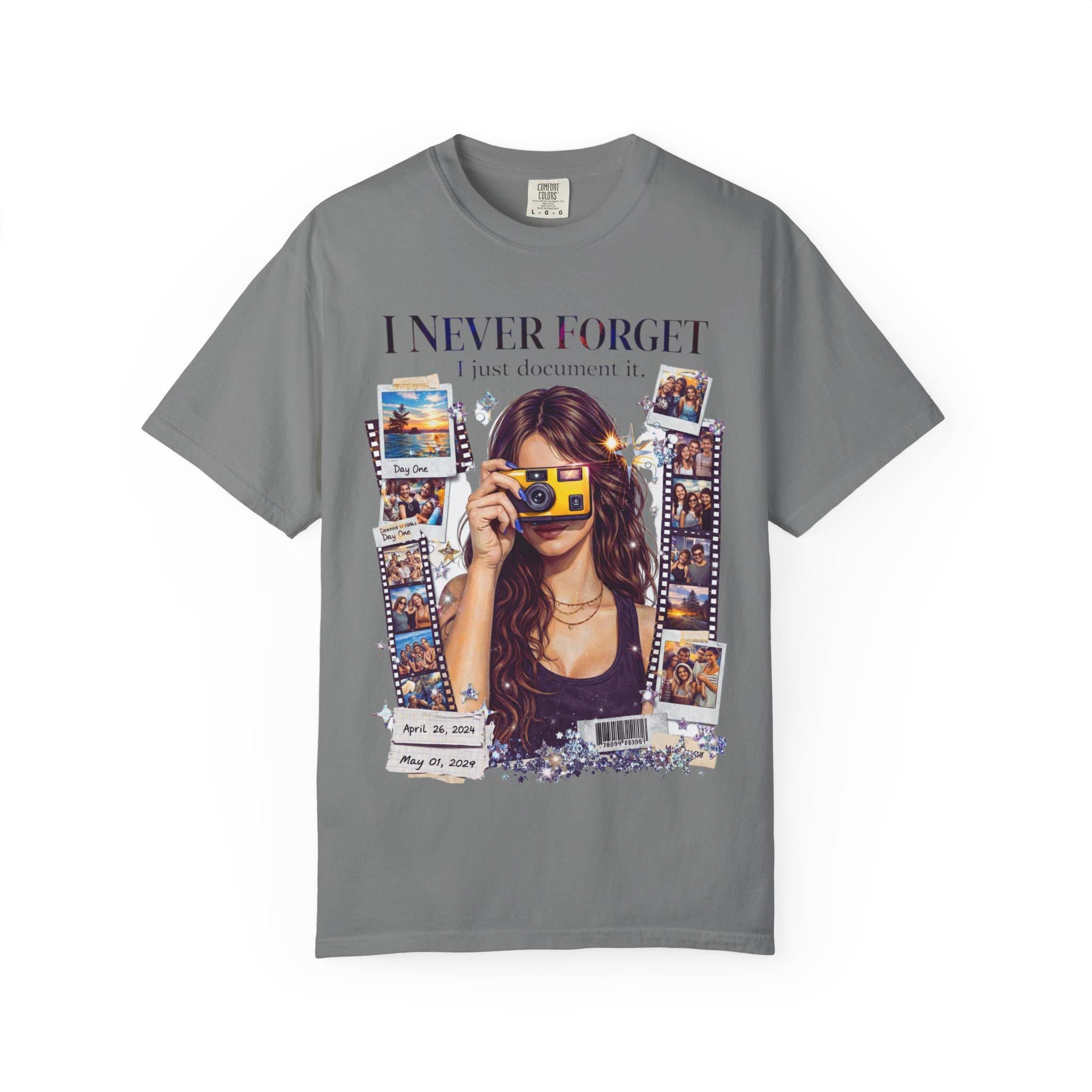 I Never Forget camera collage T-Shirt | vintage film photography tee