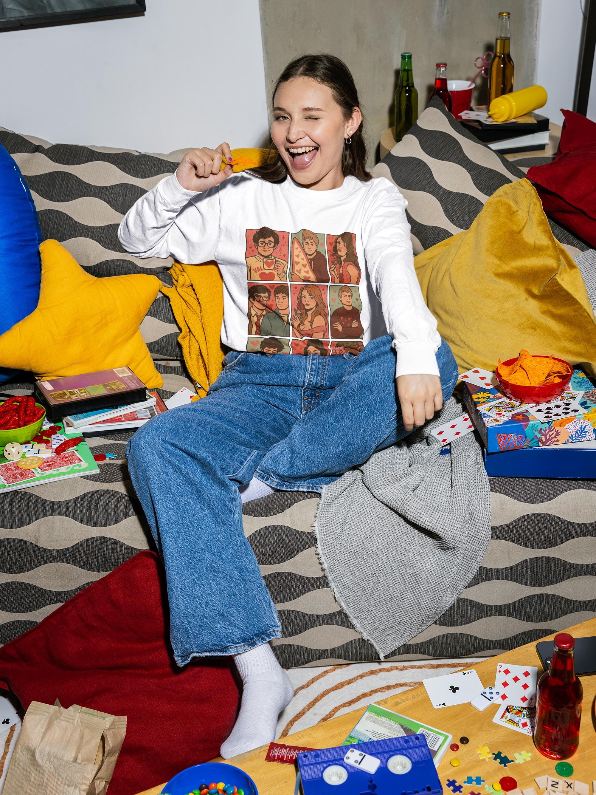 Y2K Valentine Sweatshirt | California Romance, Teen Drama