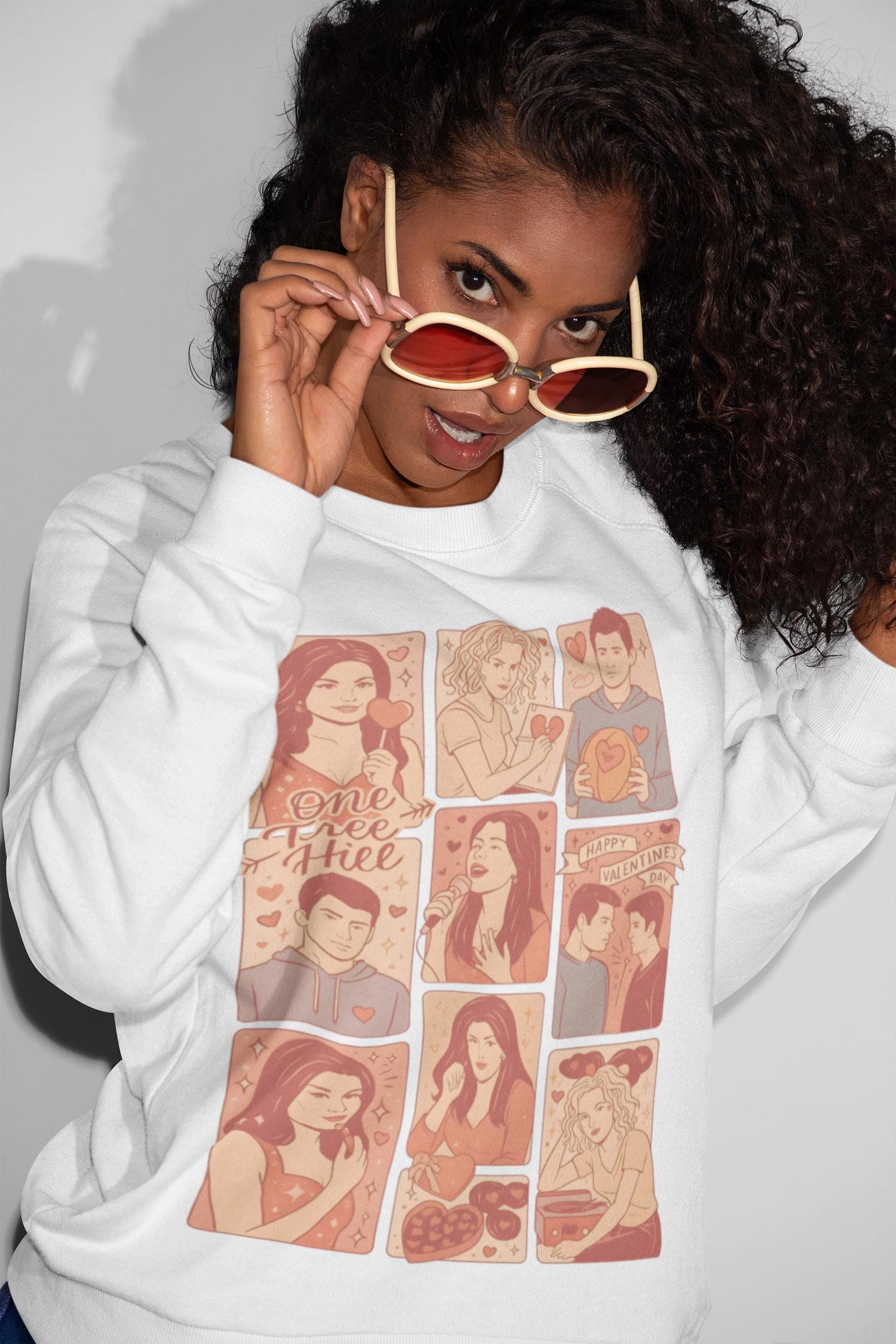 Retro Romance Sweatshirt | Early 2000s Teen Drama