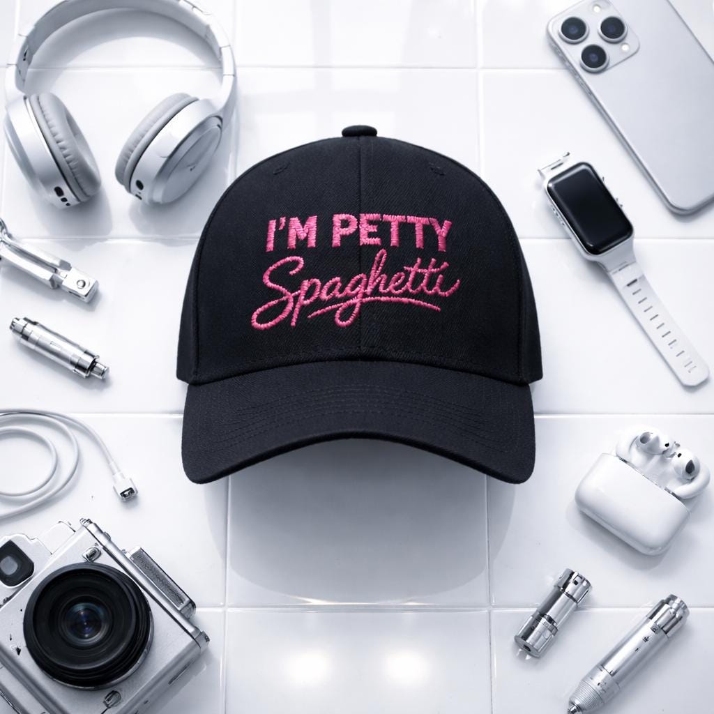 I'm Petty Spaghetti Cap | Embroidered Baseball Hat