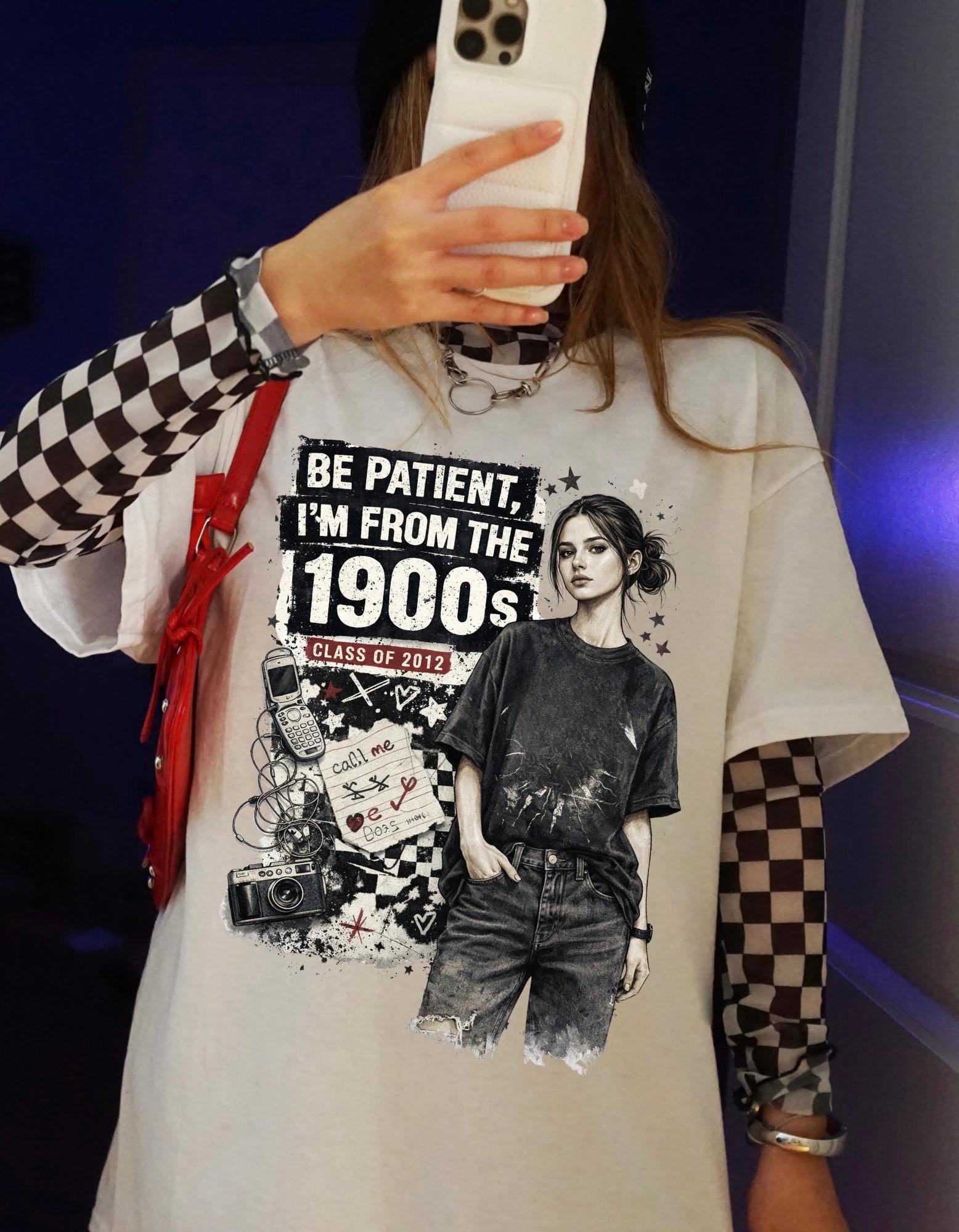 Be Patient I'm From The 1900s T-Shirt | Vintage Girl Graphic Tee
