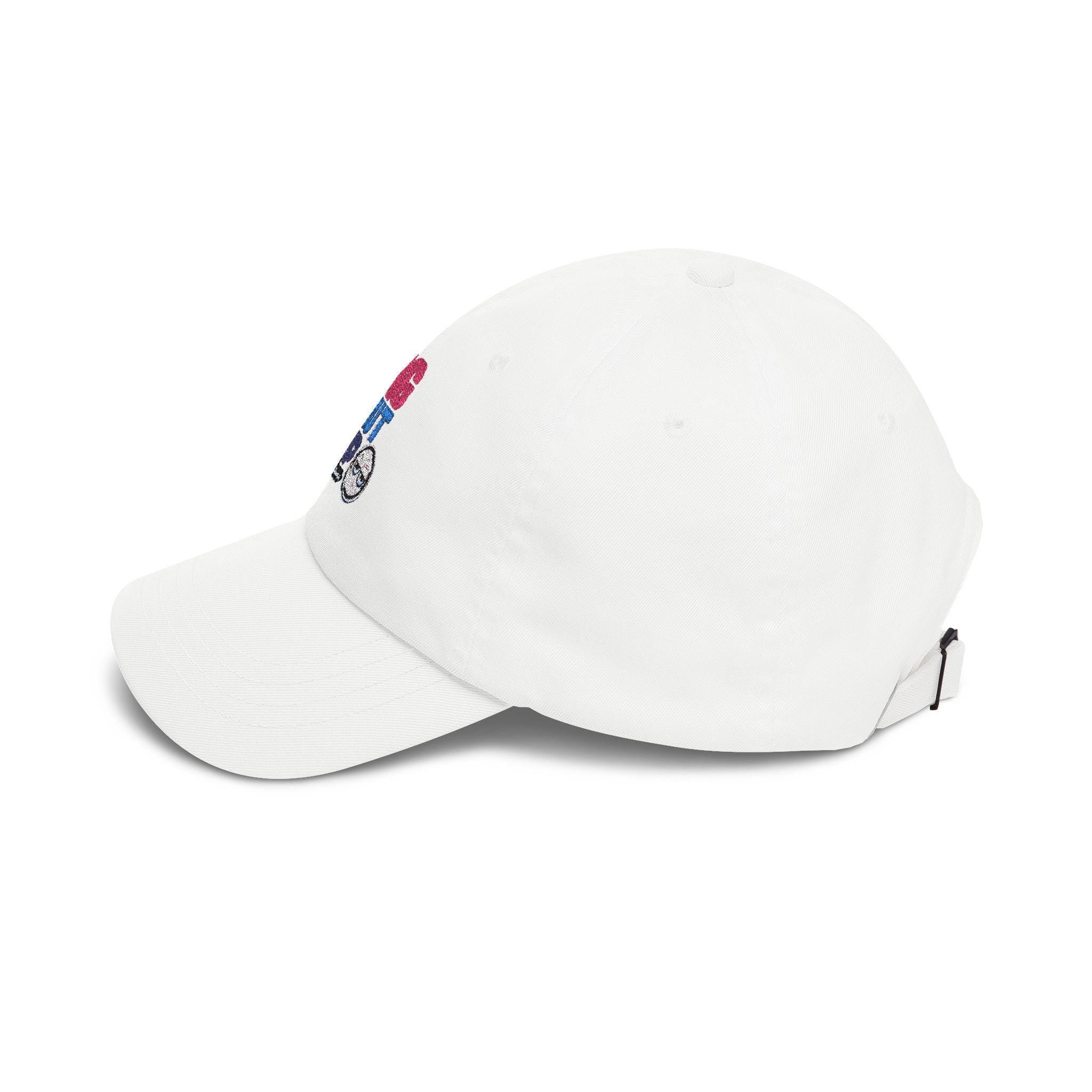 OMG Shut Up embroidered emoji cap | Dad Cap, White Adjustable Hat