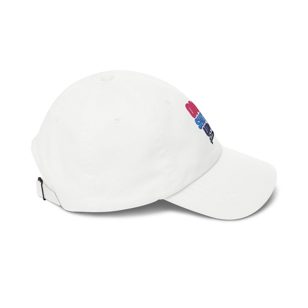 OMG Shut Up embroidered emoji cap | Dad Cap, White Adjustable Hat