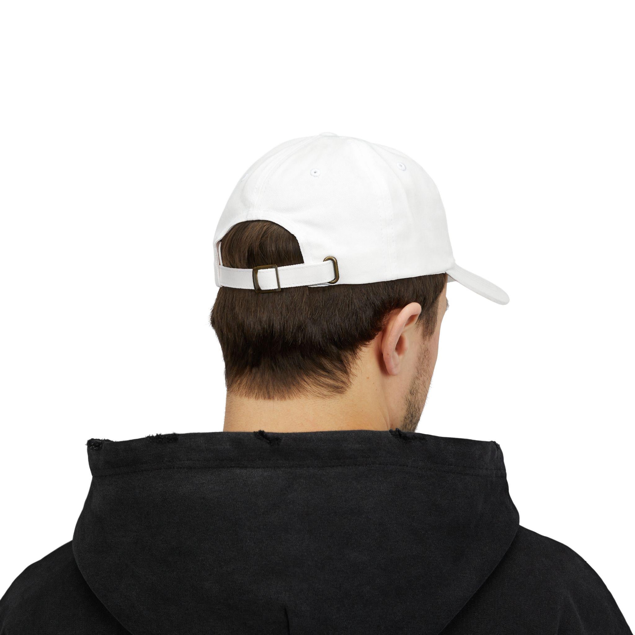 OMG Shut Up embroidered emoji cap | Dad Cap, White Adjustable Hat