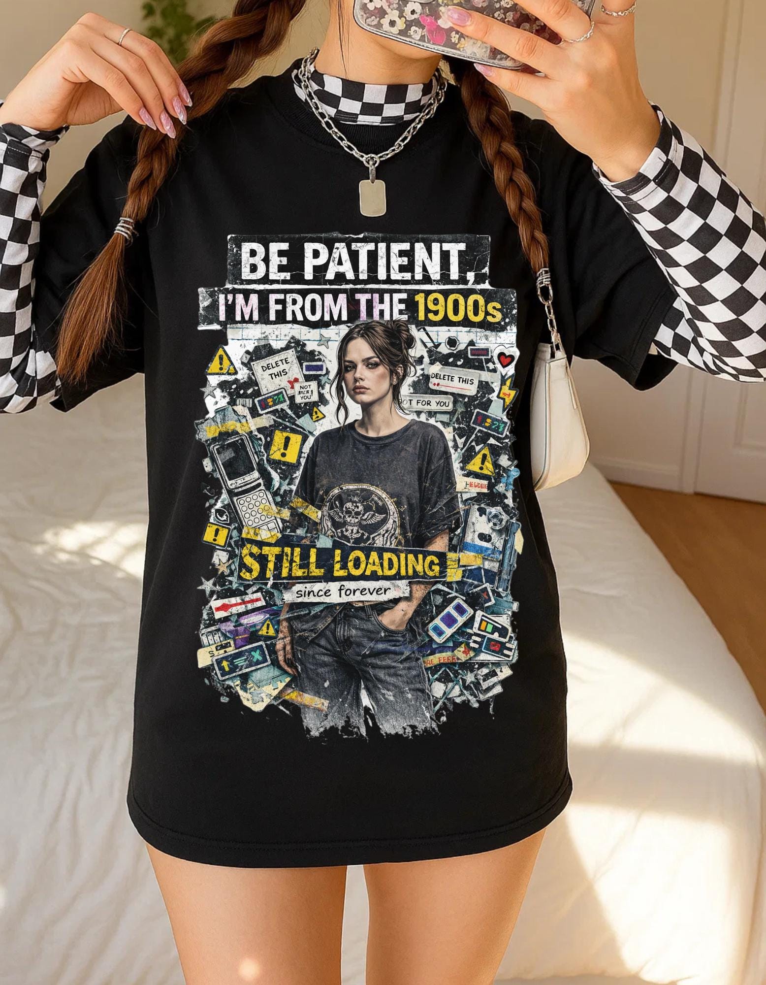 Be Patient I'm From The 1900s Still Loading T-Shirt | Retro Tech Nostalgia