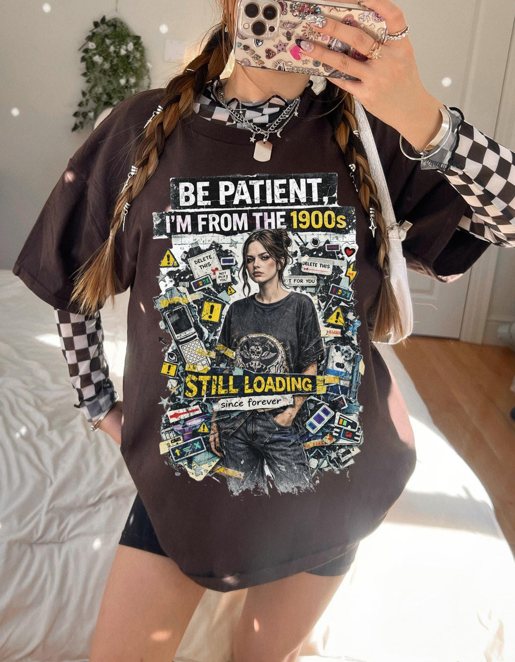 Be Patient I'm From The 1900s Still Loading T-Shirt | Retro Tech Nostalgia