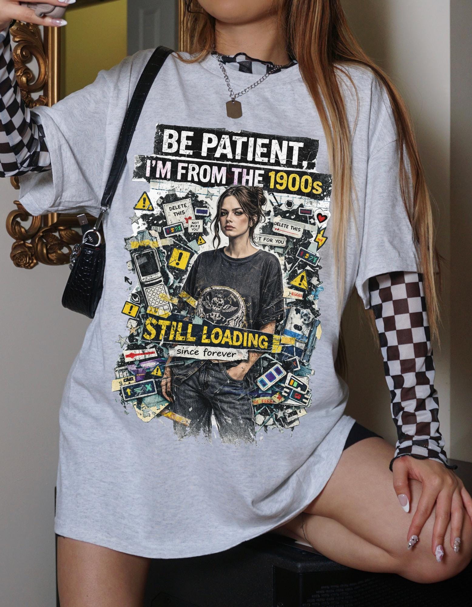 Be Patient I'm From The 1900s Still Loading T-Shirt | Retro Tech Nostalgia