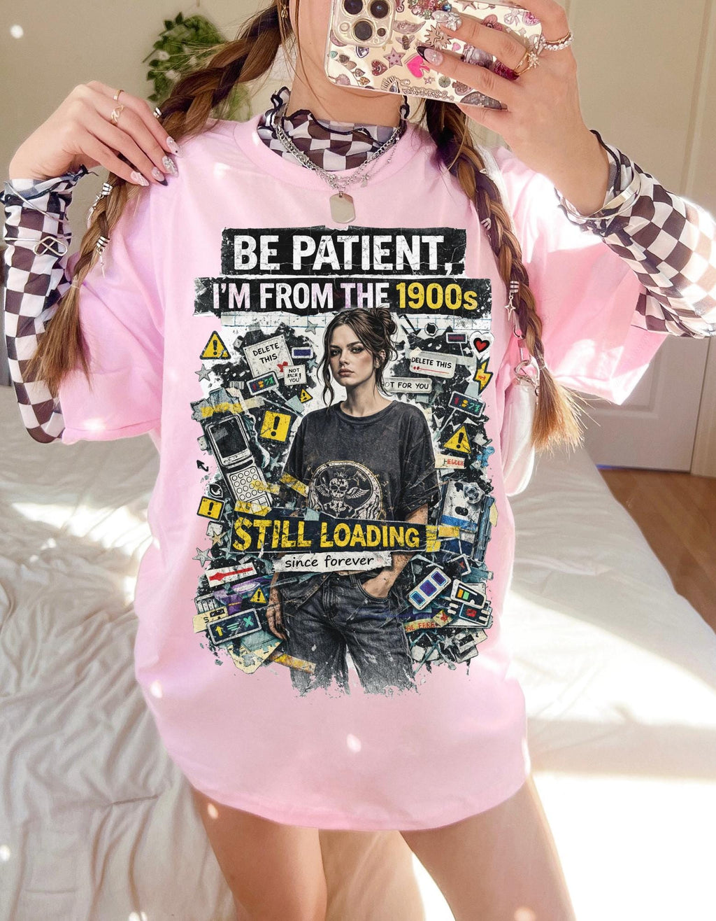 Be Patient I'm From The 1900s Still Loading T-Shirt | Retro Tech Nostalgia
