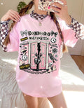 Dollhouse Malfunction T-Shirt | Pink Broken Dollhouse Illustration