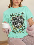 The House Loses T-shirt | Shamrocks, Horseshoe, Poker Chip Design