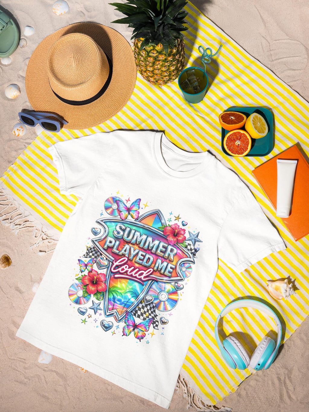 Summer Played Me Loud Comfort Colors Retro Y2K Graphic Sweatshirt
