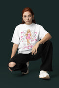 Im Pretty Spaghetti Barbie Doll Graphic T-Shirt | Pink Fashion Illustration