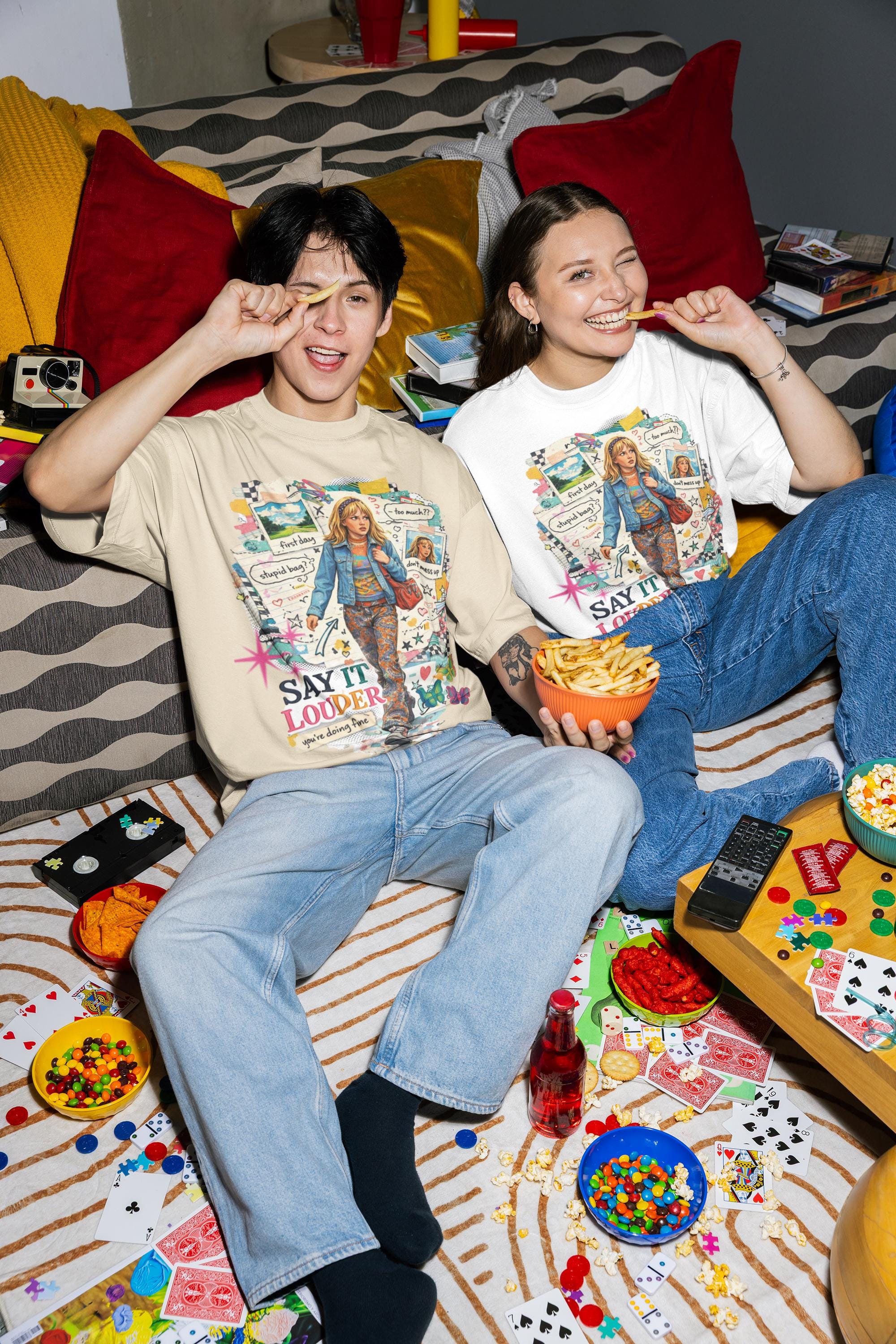 Say It Louder Graphic Tee | Y2K Comfort Colors Shirt