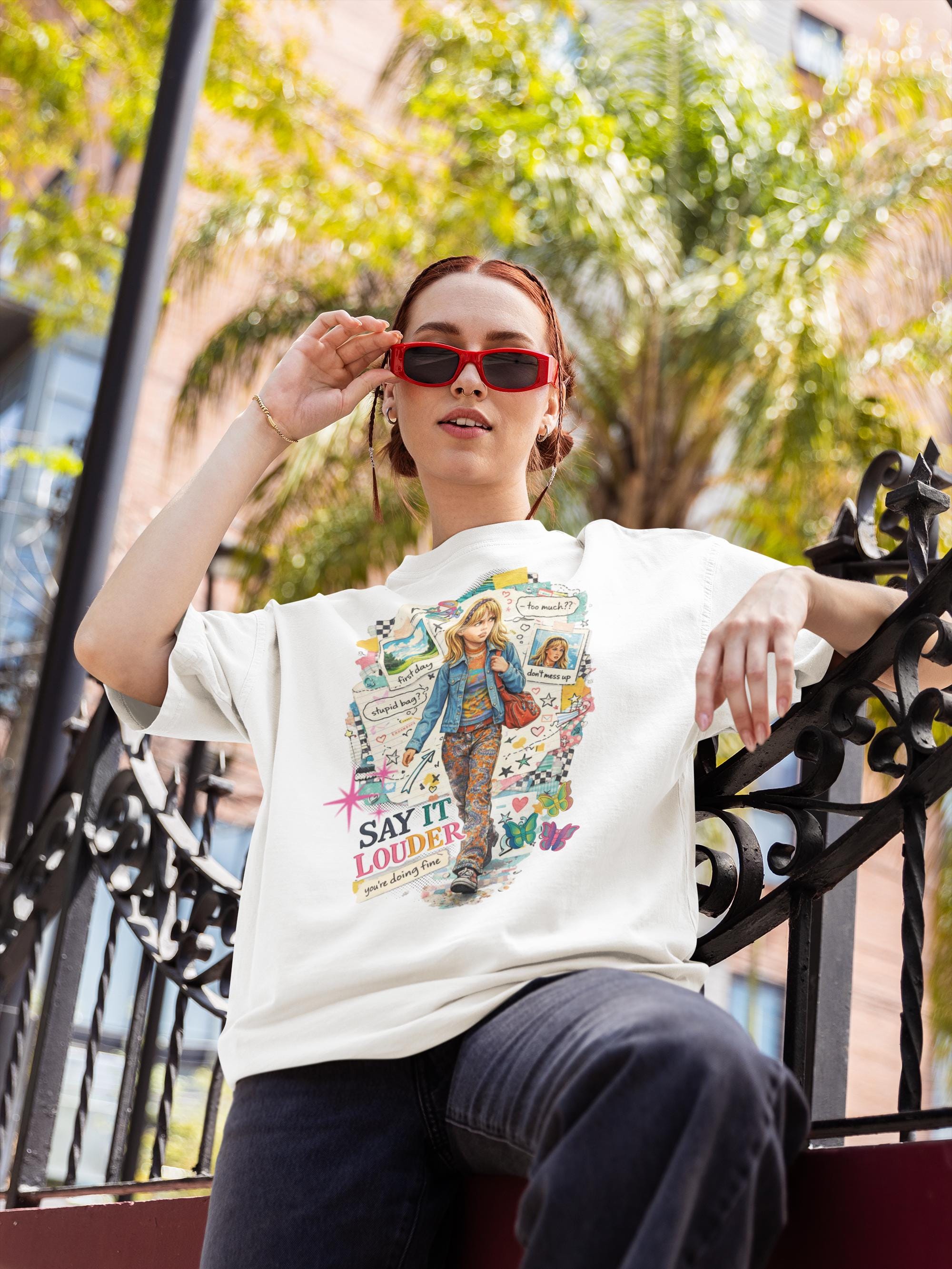 Say It Louder Graphic Tee | Y2K Comfort Colors Shirt