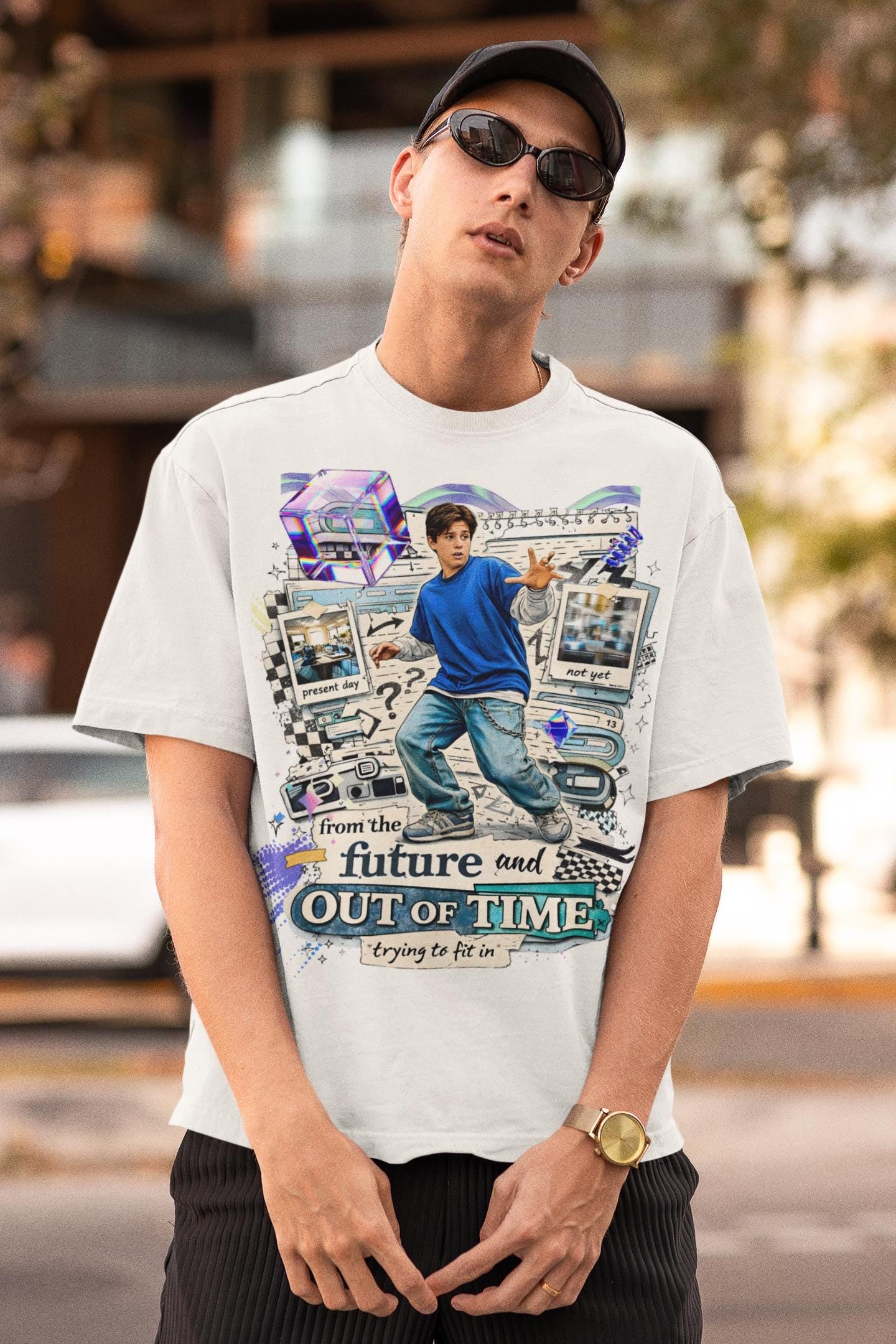 Y2K Graphic Tee | Out of Time, Zillennial Nostalgia
