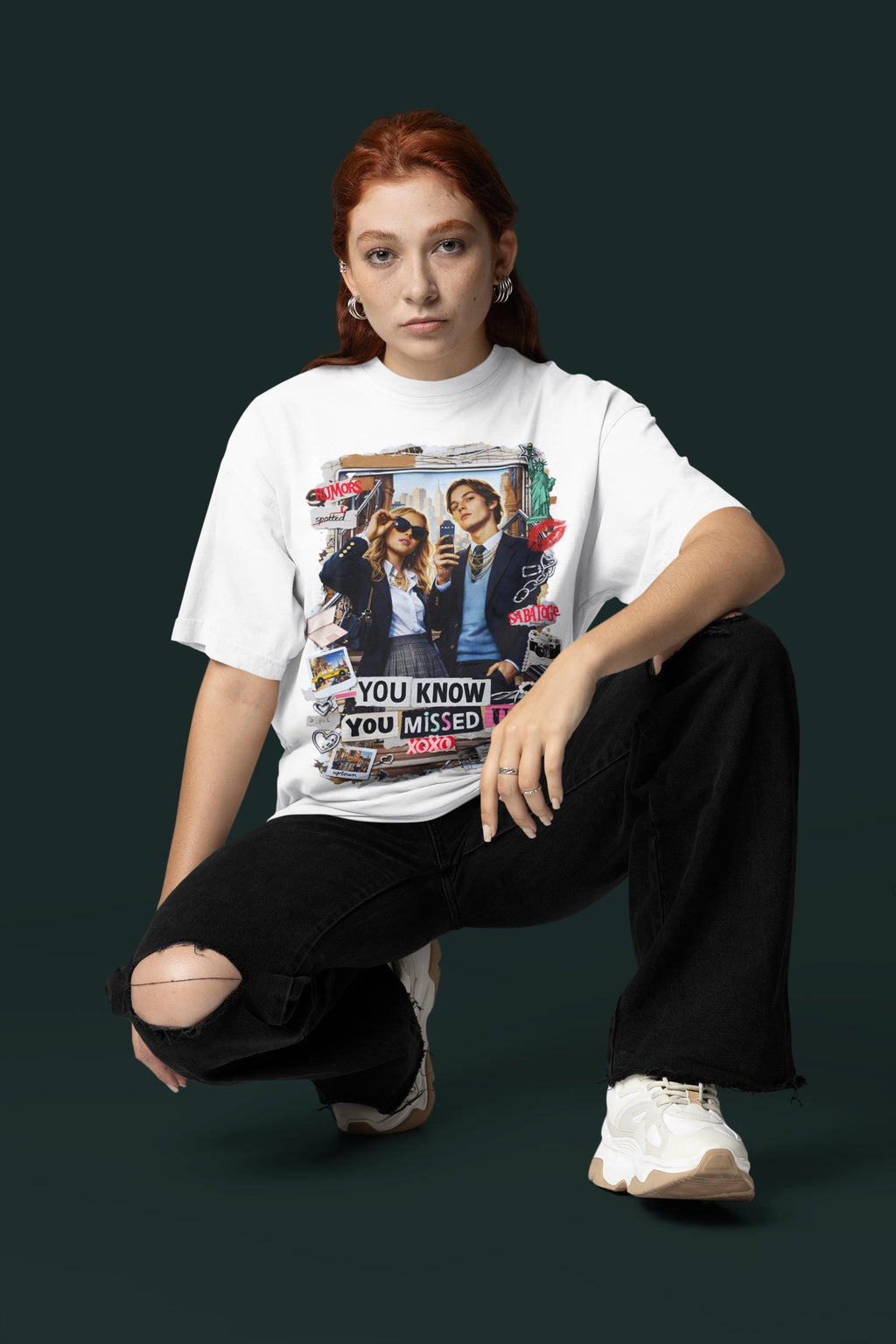Y2K Gossip Girl Graphic Tee | Zillennial Nostalgia