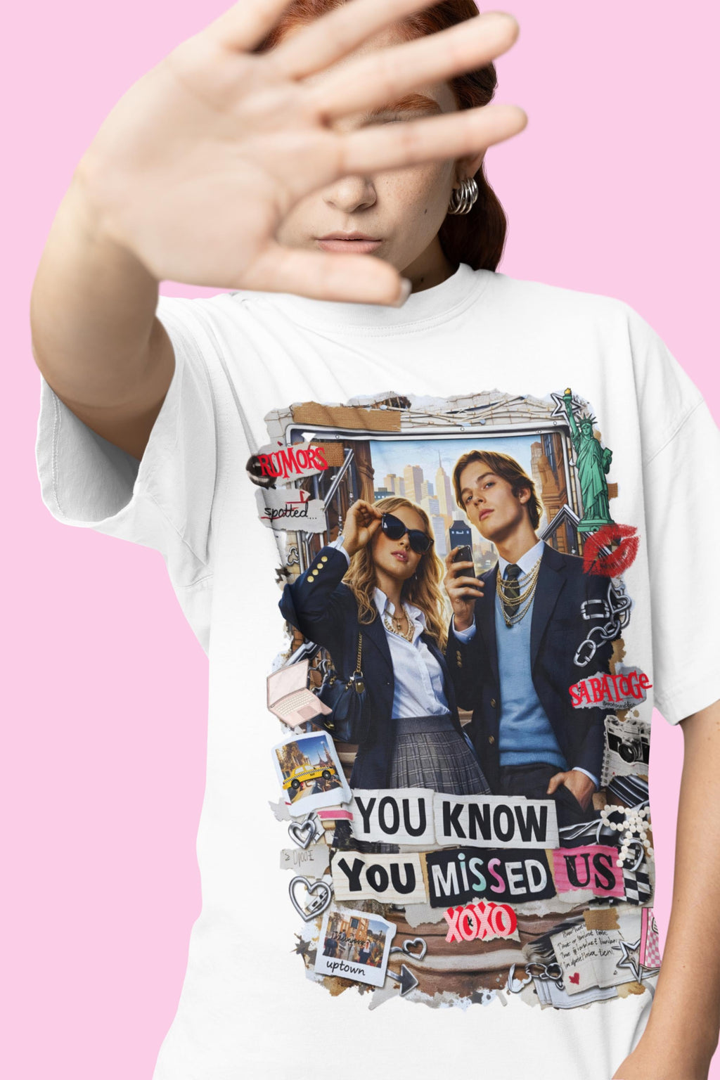 Y2K Gossip Girl Graphic Tee | Zillennial Nostalgia