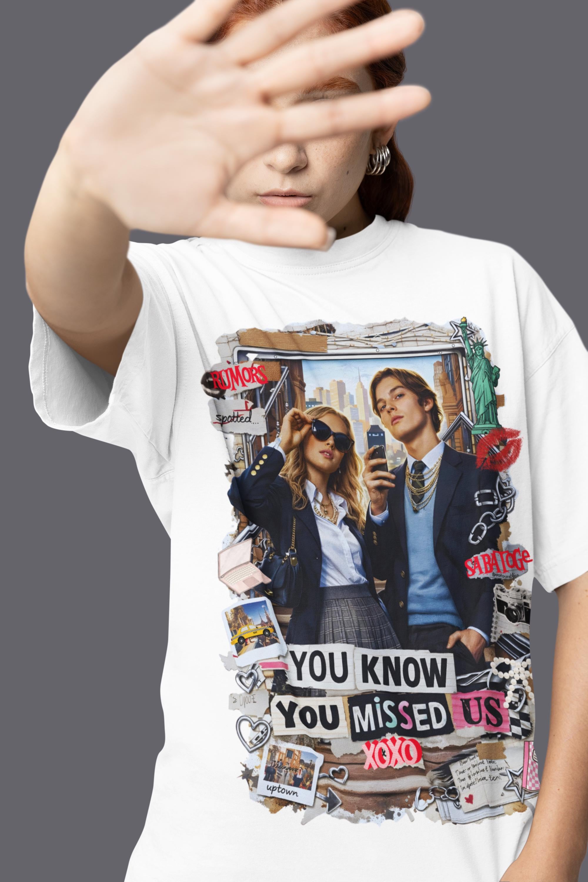 Y2K Gossip Girl Graphic Tee | Zillennial Nostalgia