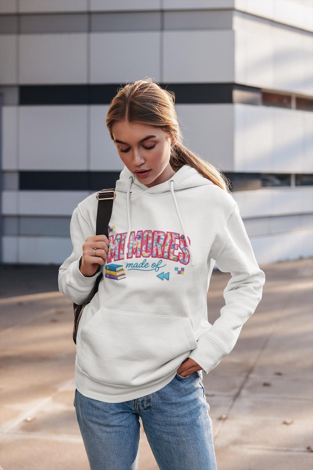 Nostalgic Memories bunny arcade hoodie | Retro gaming sweatshirt