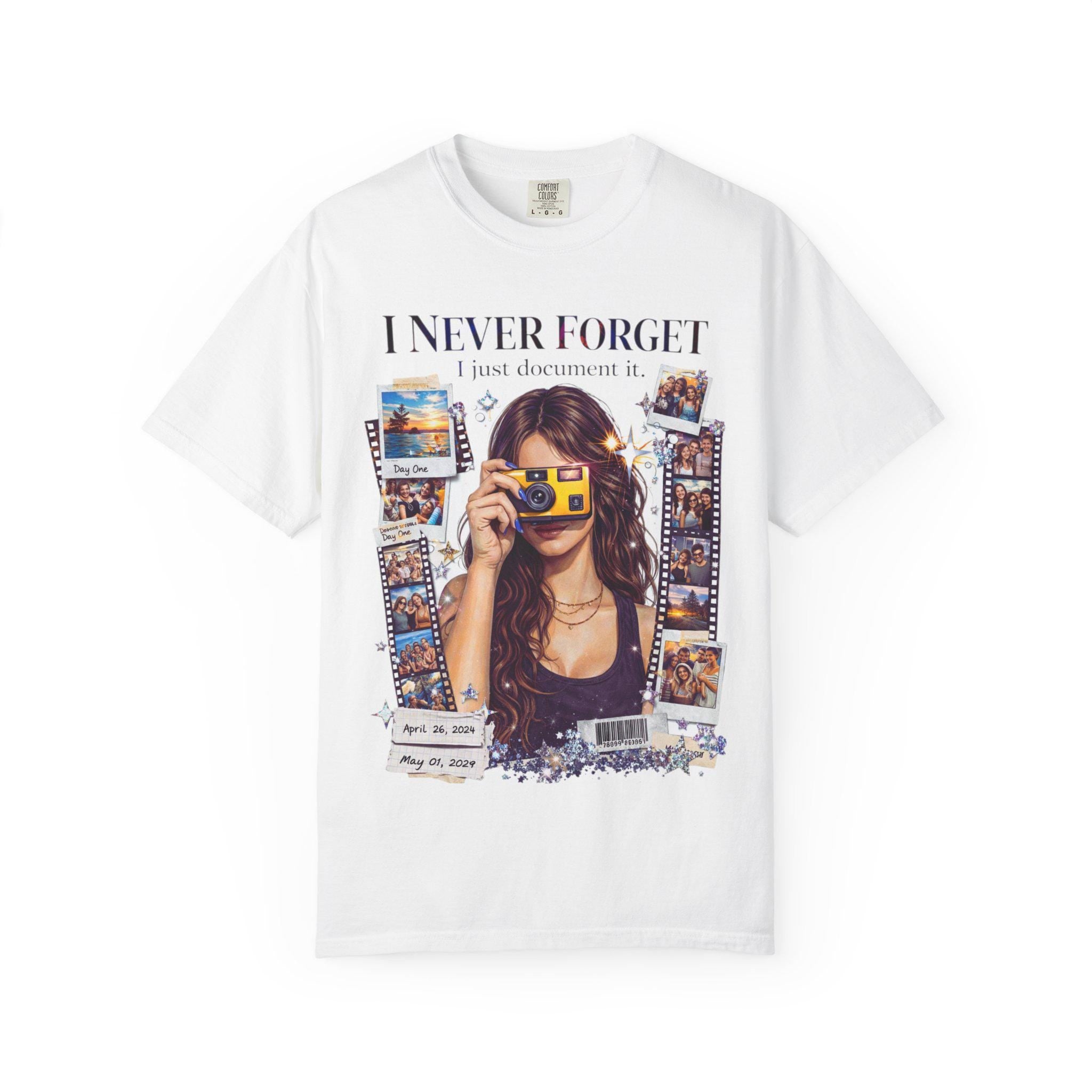 I Never Forget camera collage T-Shirt | vintage film photography tee