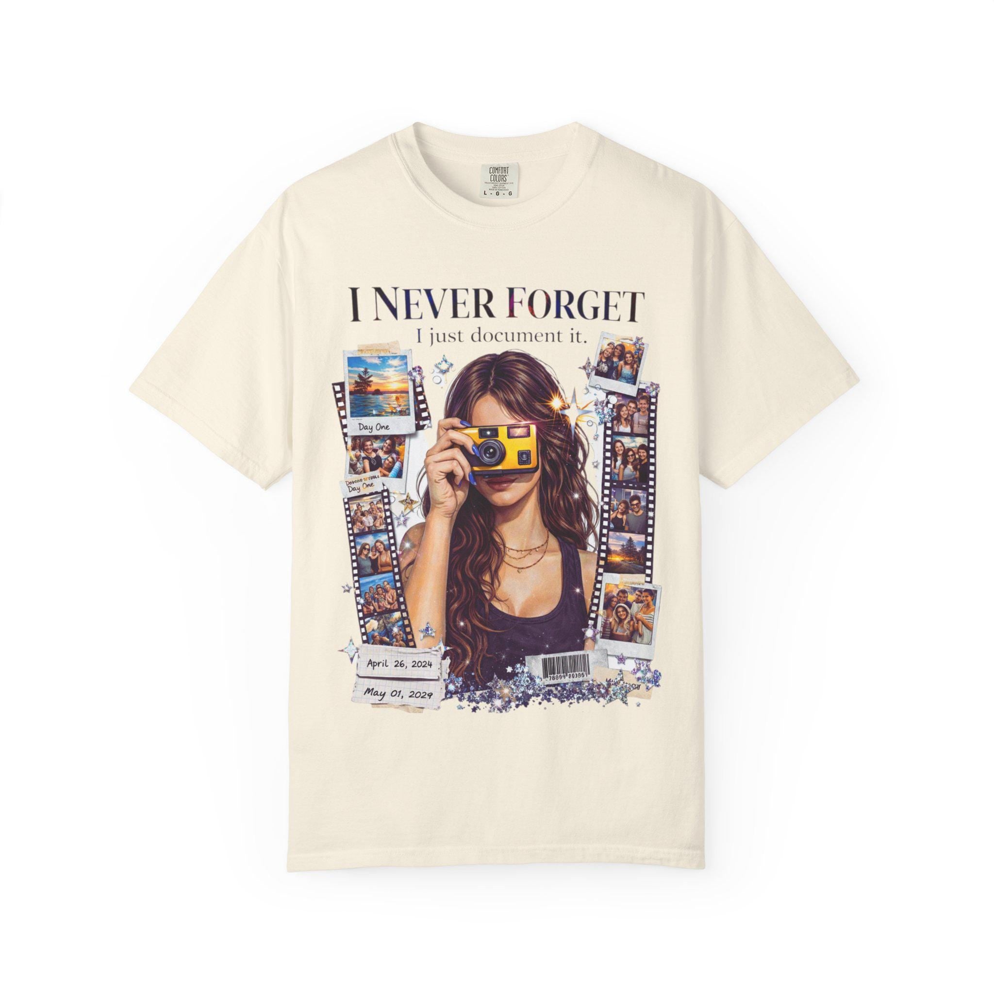 I Never Forget camera collage T-Shirt | vintage film photography tee