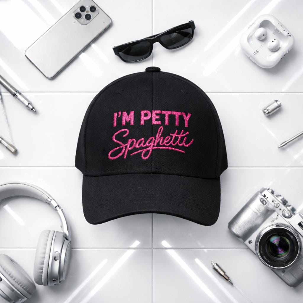 I'm Petty Spaghetti Cap | Embroidered Baseball Hat