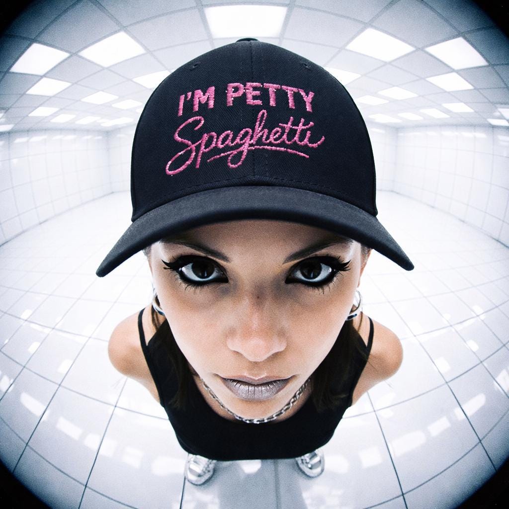 I'm Petty Spaghetti Cap | Embroidered Baseball Hat