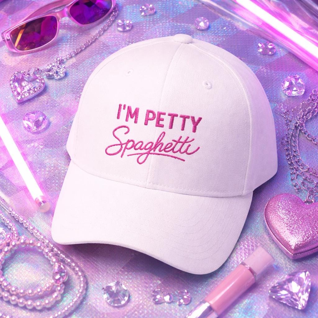 I'm Petty Spaghetti Cap | Embroidered Baseball Hat