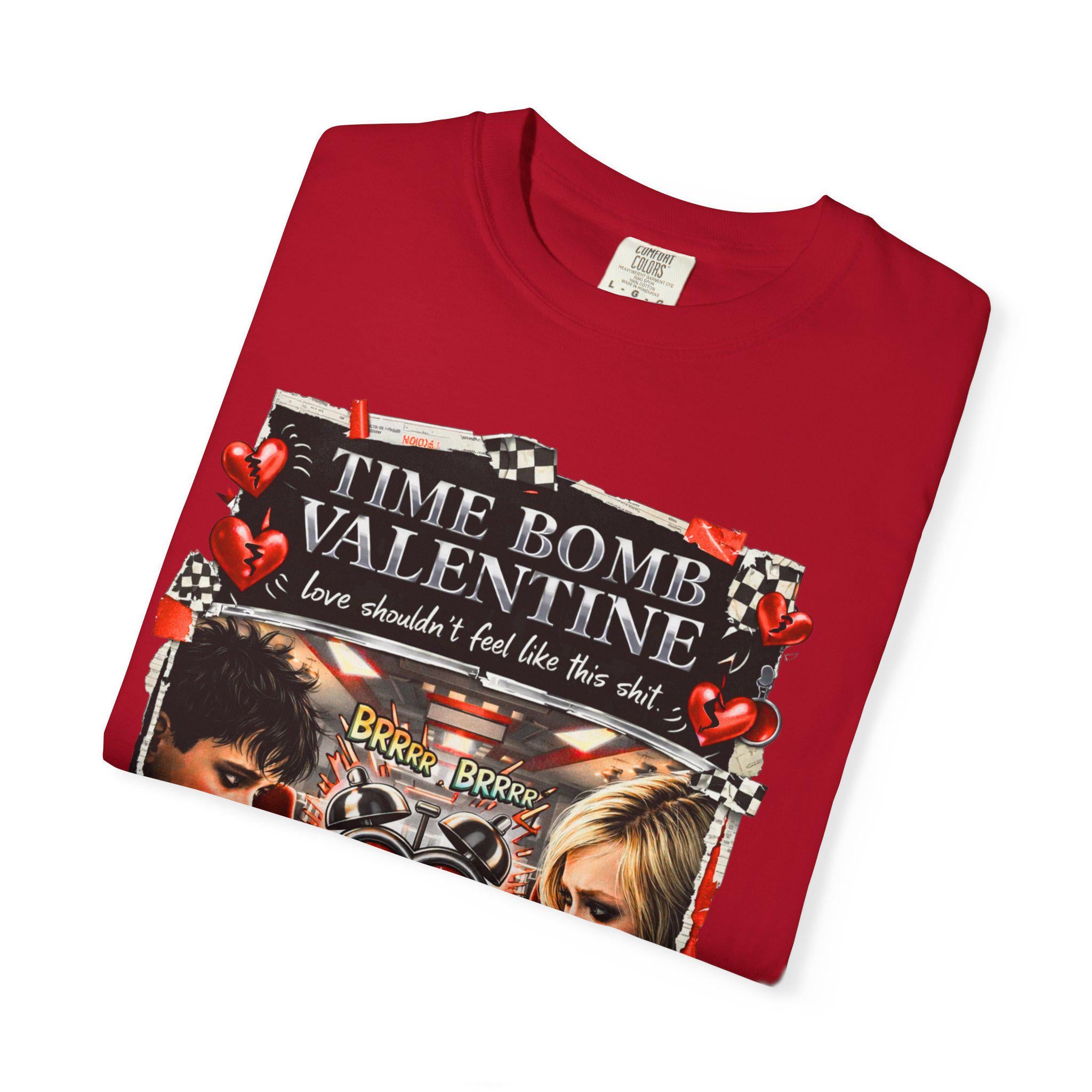 Time Bomb Valentine T-Shirt | Dark Romance Grunge Emo Gothic Aesthetic Unisex Tee Anti Love Graphic Shirt