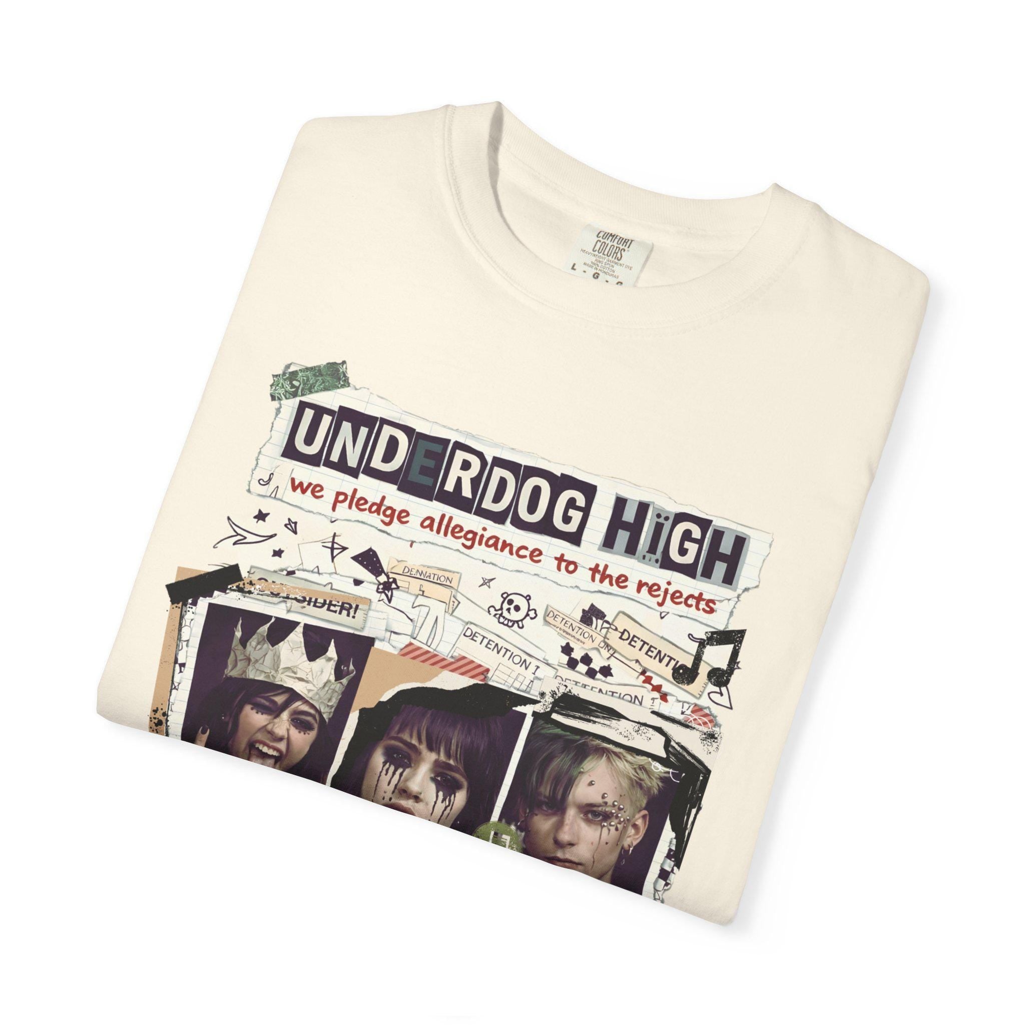 Underdog High Rebellion Grunge T-Shirt | Alternative Punk Band Tee Streetwear