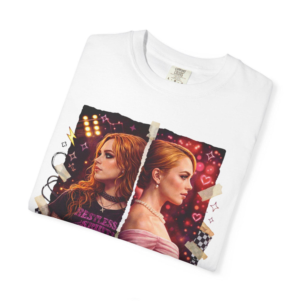 Pink Punk Princess Graphic Tee | Grunge Cotton Shirt Crowned in Chaos Aesthetic Unisex Streetwear