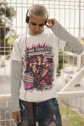 Pink Grunge Princess Graphic Tee - Punk Rock Festival Streetwear Unisex T-Shirt