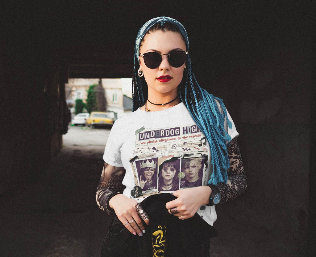 Underdog High Rebellion Grunge T-Shirt | Alternative Punk Band Tee Streetwear